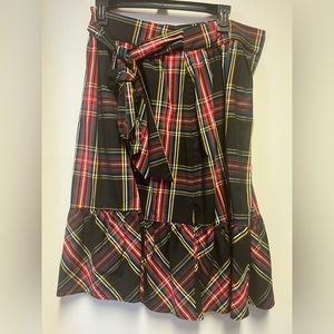 Jcrew skirt holiday plaid